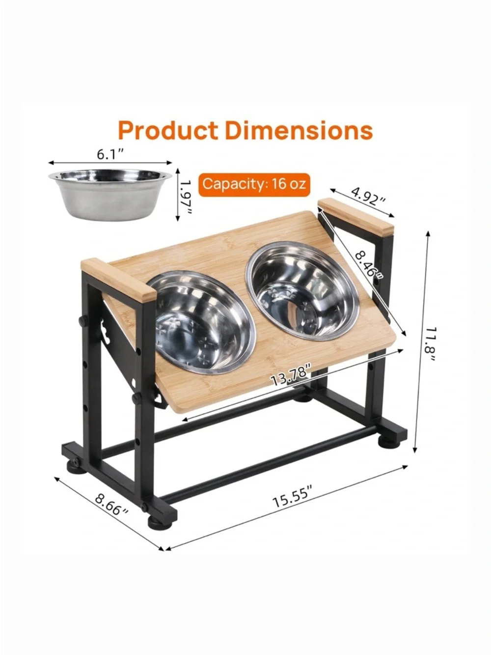 Adjustable Pet Bowl Stand